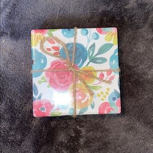 Floral coasters